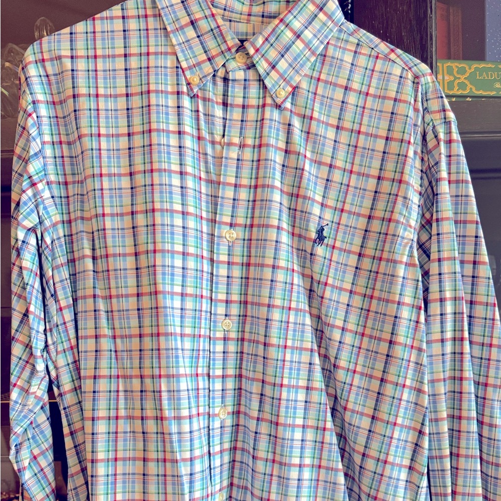 Ralph Lauren Polo Performance Long Sleeve Button-down Shirt.